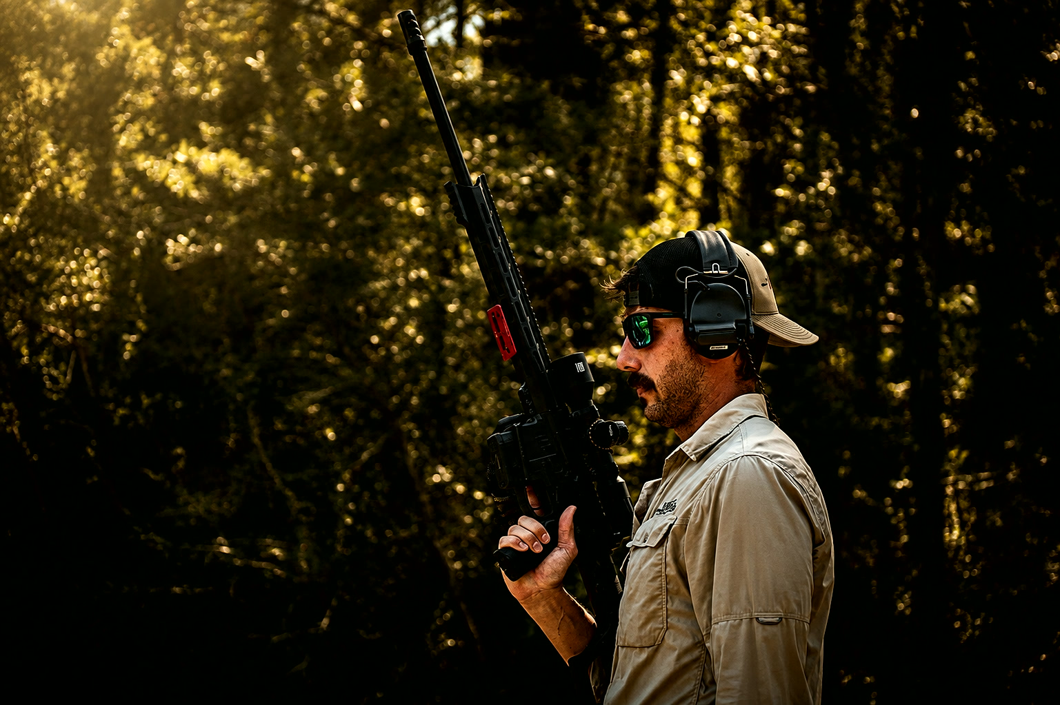 A Helanbak precision rifle at the range