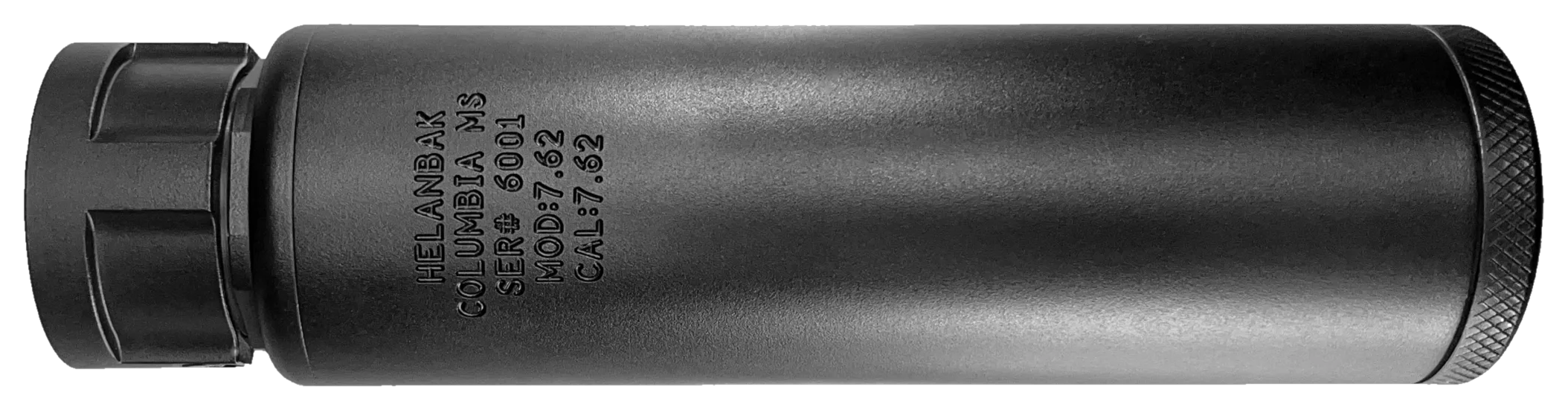 Helanbak 7.62 suppressor, made in Columbia, Mississippi